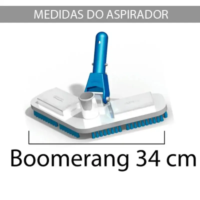 Aspirador boomerang para limpeza de piscinas de vinil. fibra e alvenaria Sodramar — fotografia 4