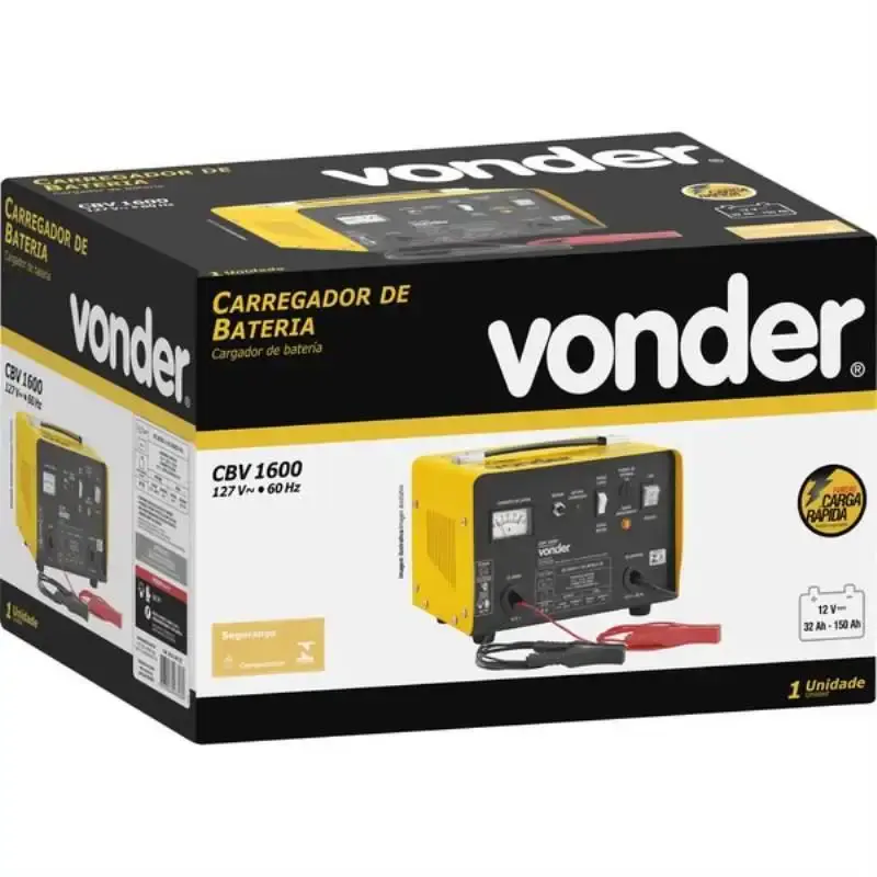 Carregador de baterias 150A CBV 1600 Vonder 220 V — fotografia 2