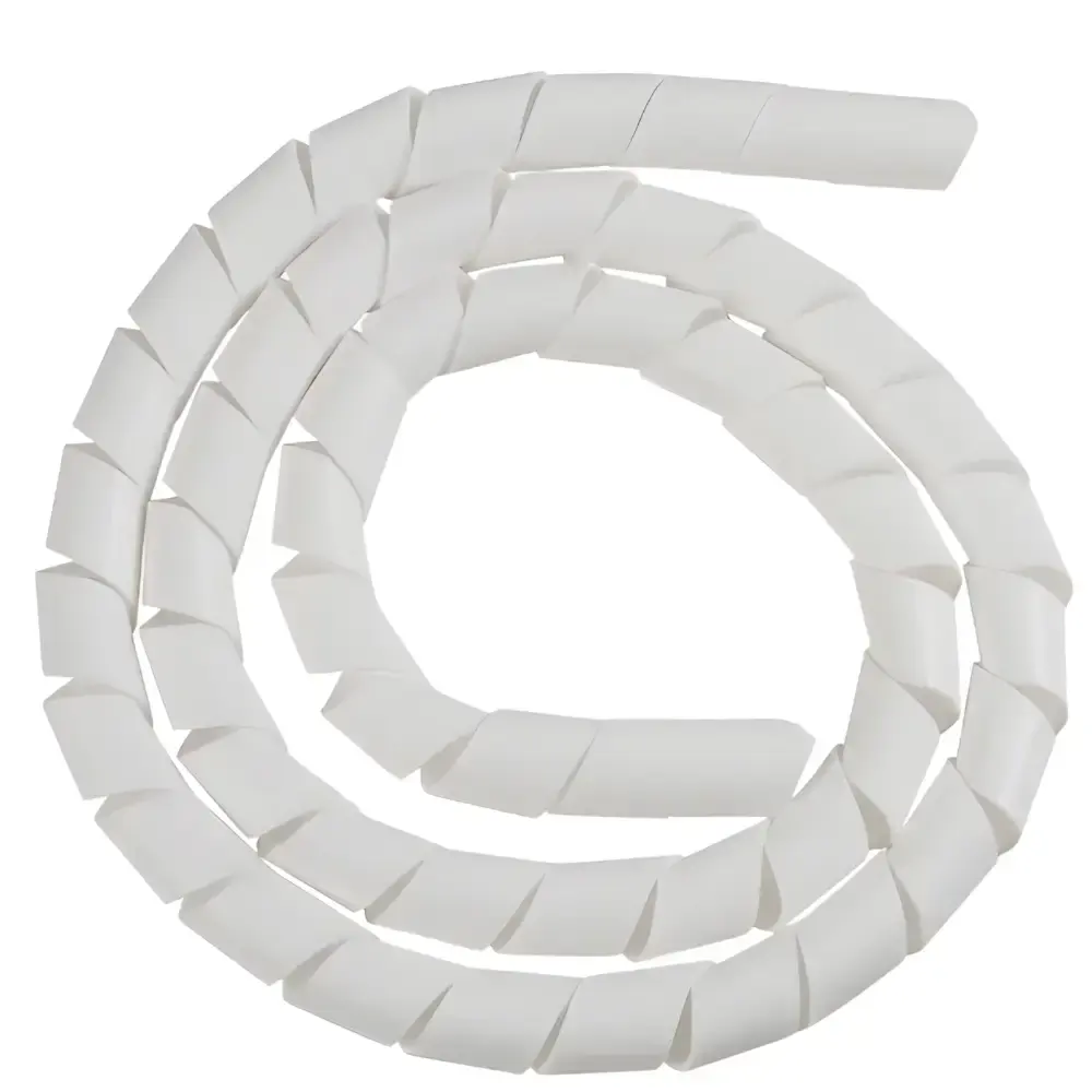 Organizador de fios espiral 1/2 pol branco 1 metro Tramontina — fotografia de referência