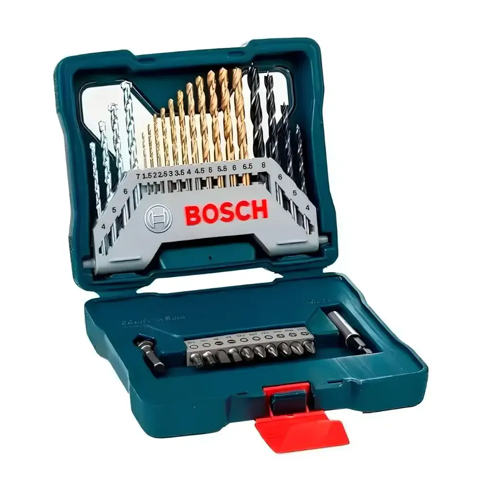 Furadeira de impacto 1/2 POL 750W 12B8 com maleta e kit de brocas 35 peças Bosch 110 V — fotografia 5