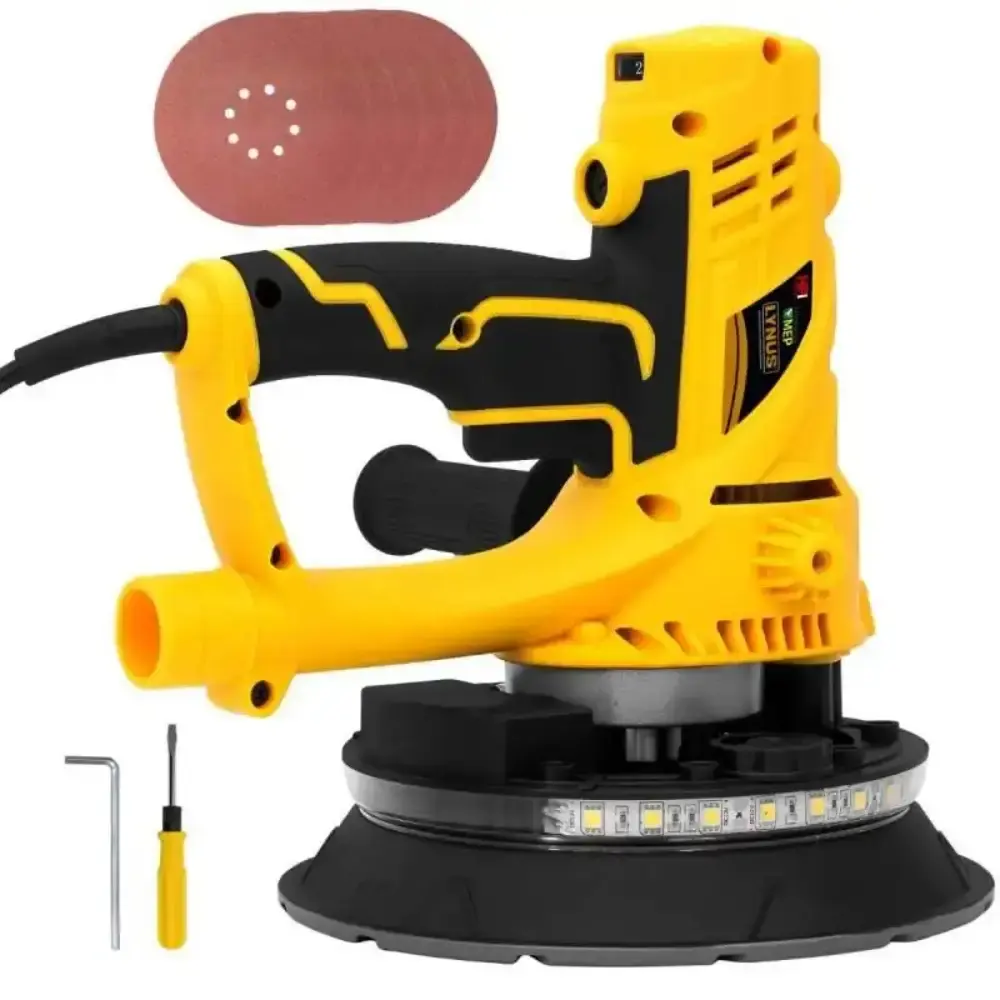 Lixadeira para parede 850W com lanterna LPL-850L Lynus 220 V — fotografia 3