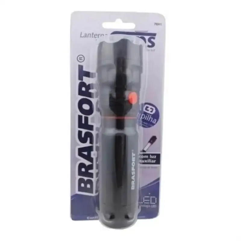 Lanterna LED cops com base magnética e função alerta e luz auxiliar 7841 Brasfort — fotografia 4