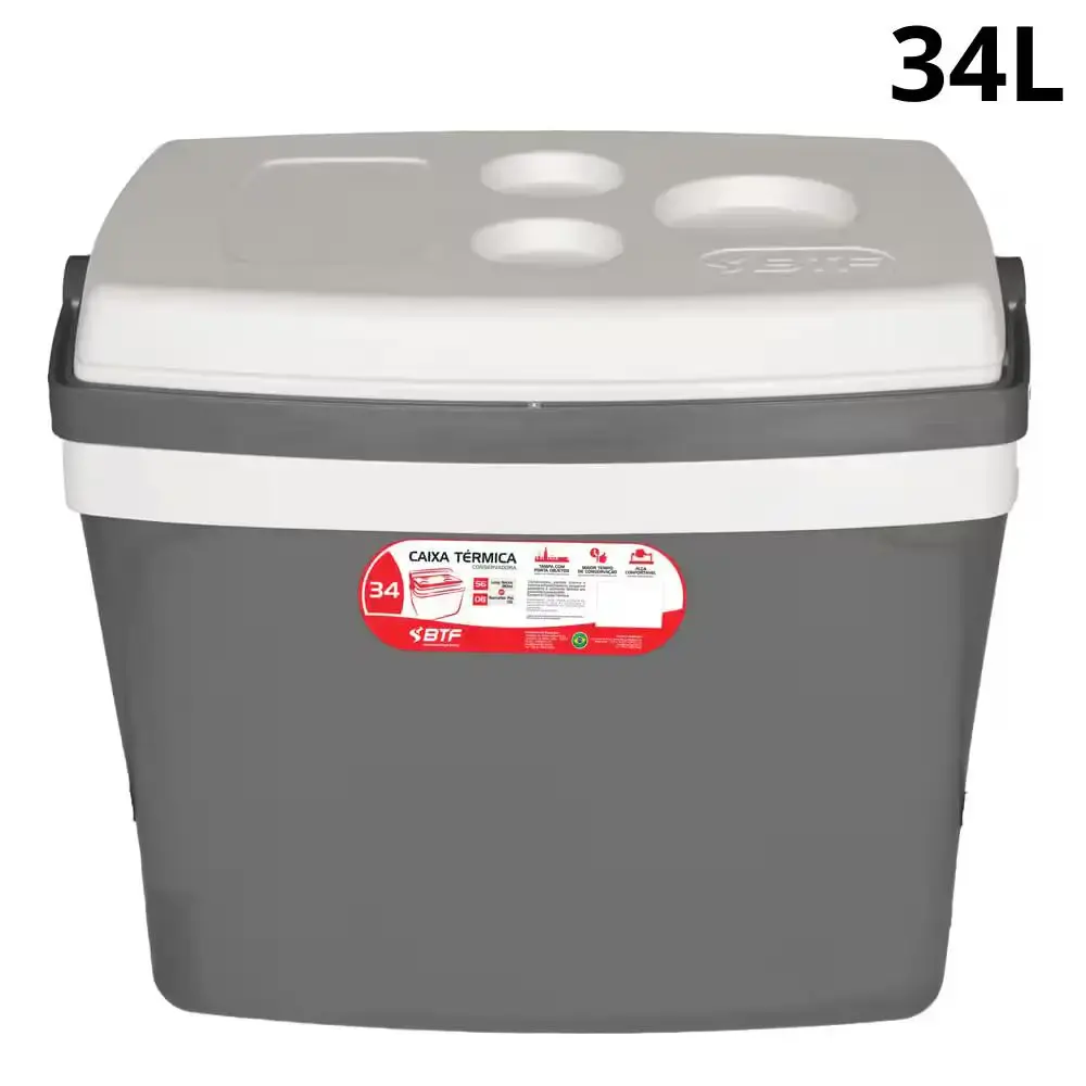 Caixa térmica cinza 34L Botafogo — fotografia 5