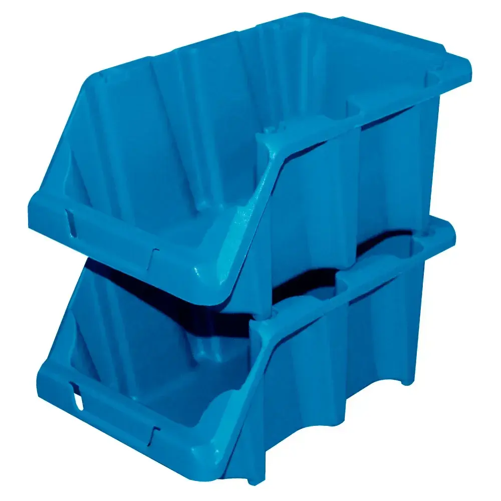 Estante gaveteiro modelo N°5 com 54 gavetas azul Bumafer — fotografia 5