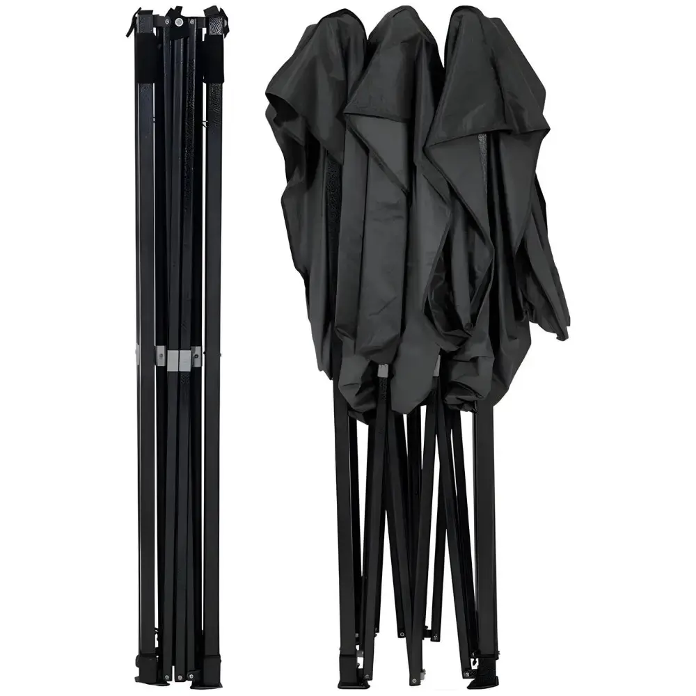 Tenda Gazebo 3 x 4,5 Metros Dobrável King Size Preto BELFIX — fotografia 3