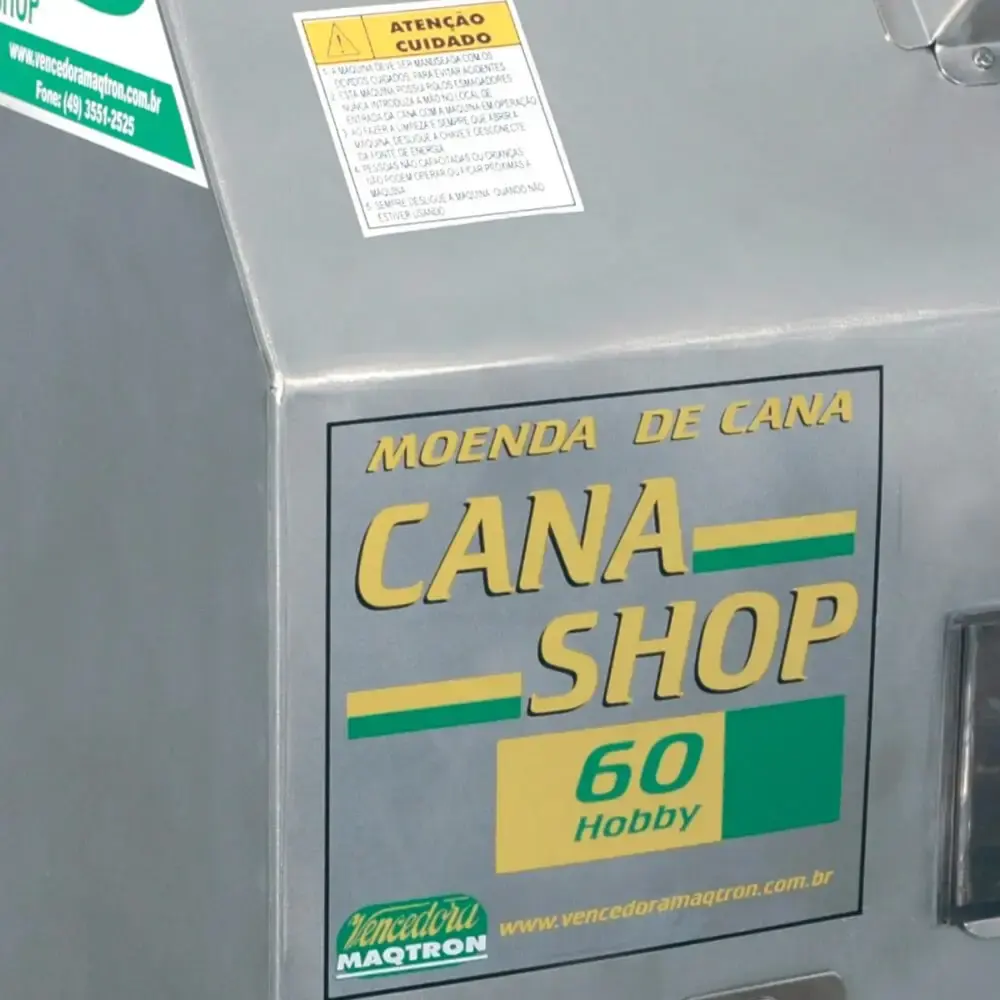 Engenho moenda para cana rolos de ferro cana shop 60 elétrica Maqtron 110 V — fotografia 9