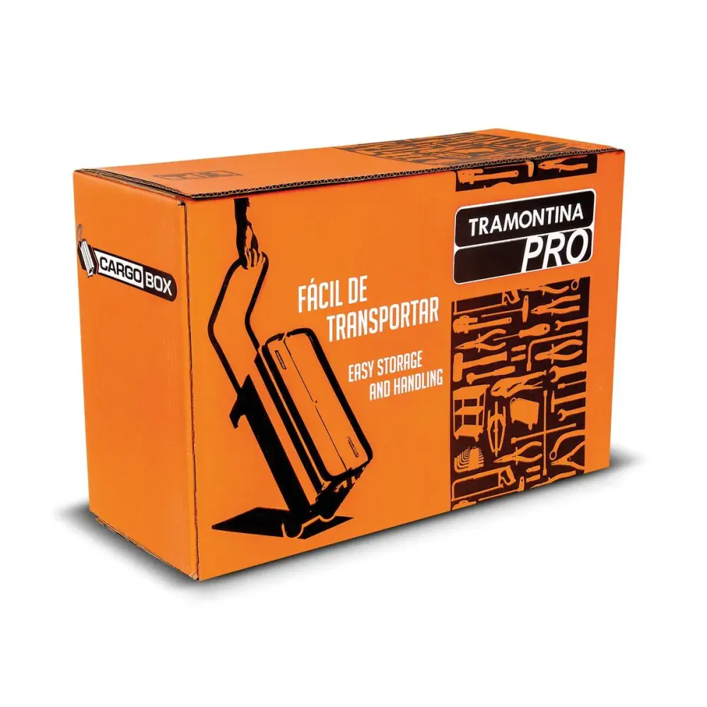 Caixa de ferramenta sanfonada cargobox 65 pçs Tramontina pro — fotografia 3