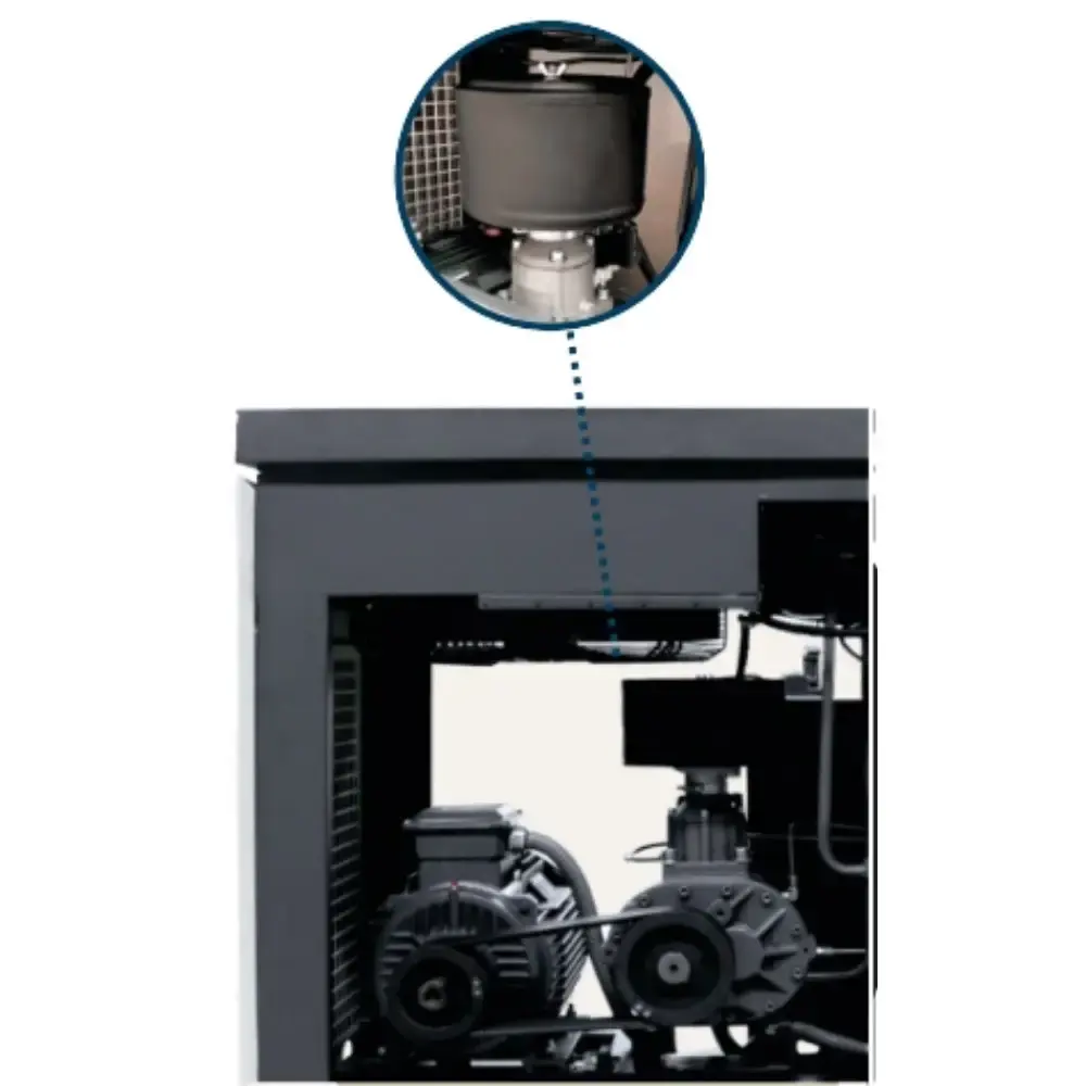 Compressor de parafuso platinum com reservatório 230L 10HP 12BAR 220V TB10 techto — fotografia 5