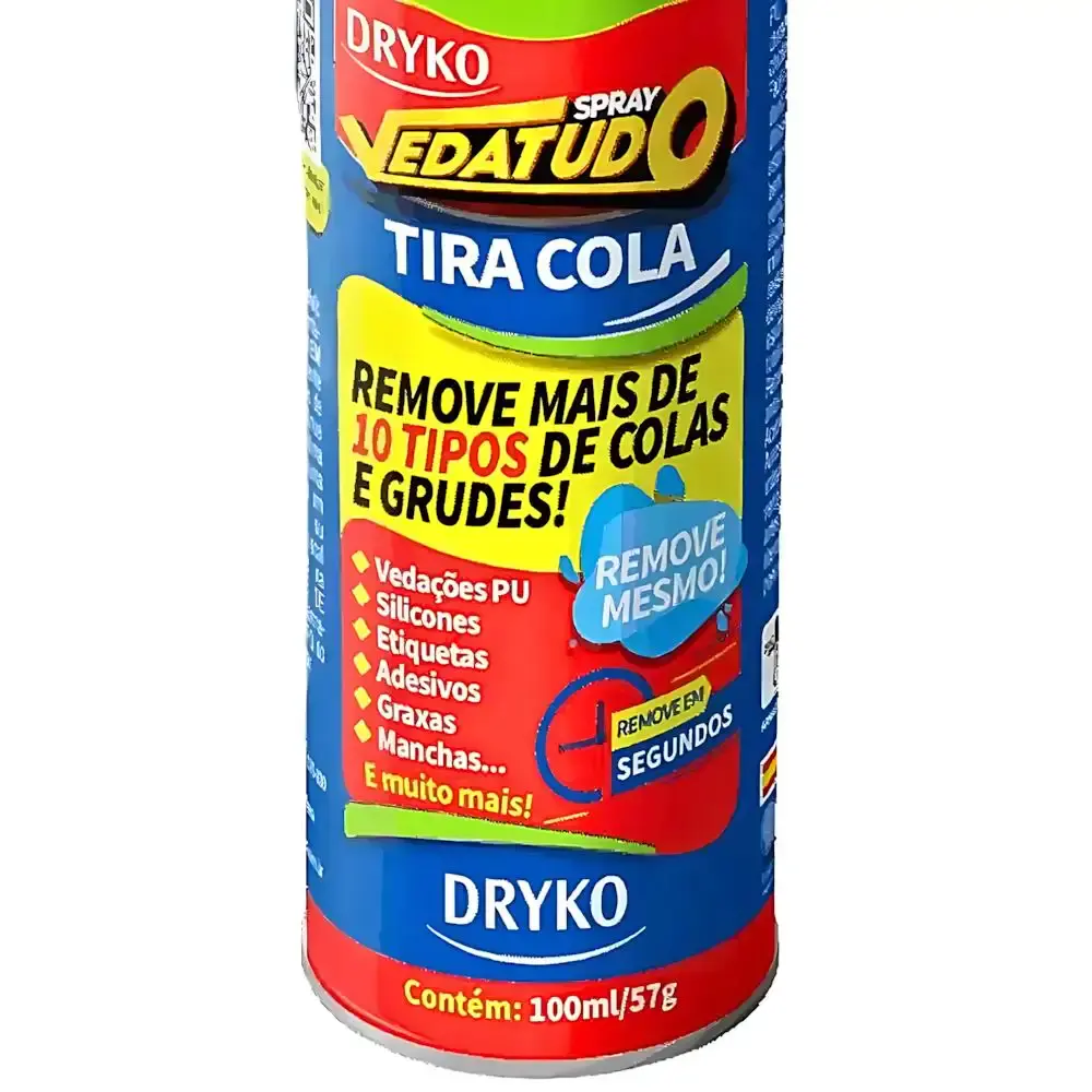 Removedor tira cola em spray 100ML vedatudo com 3 UNI Dryko — fotografia 2