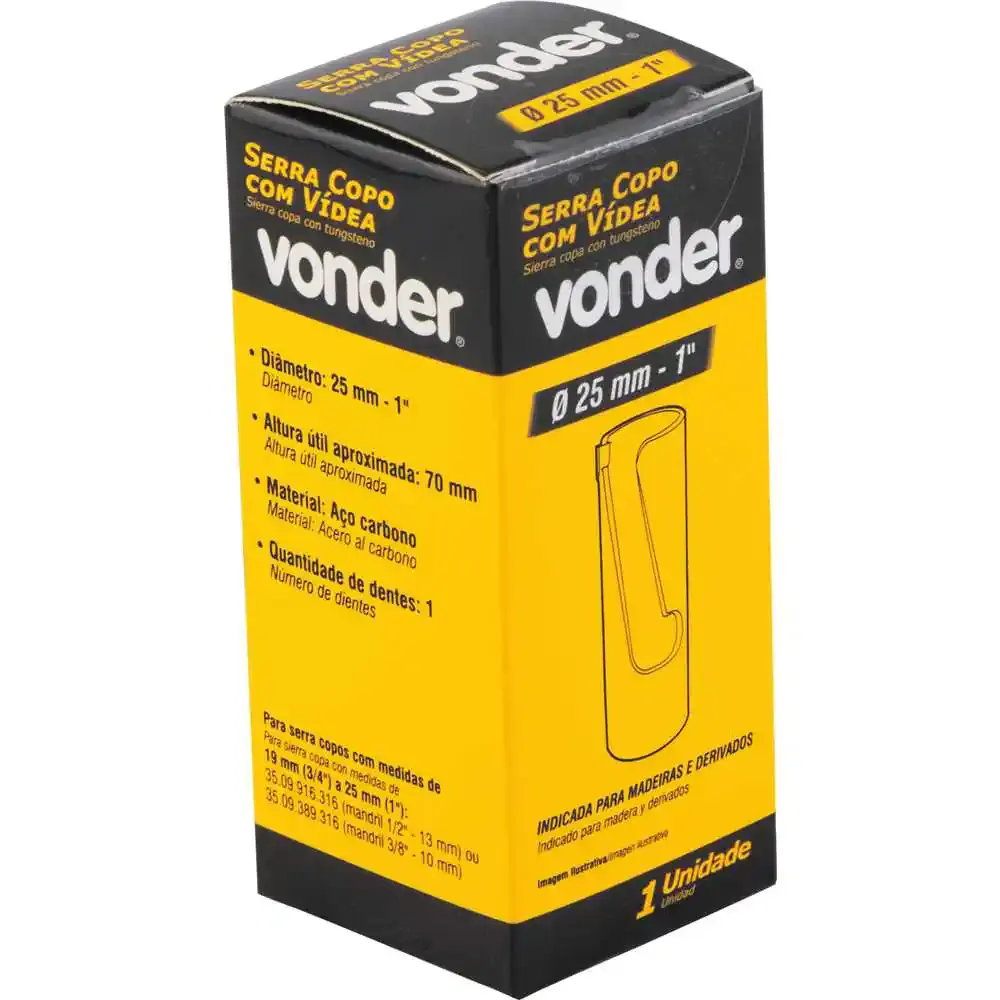 Serra copo 25MM 1POL com vídea Vonder — fotografia 4