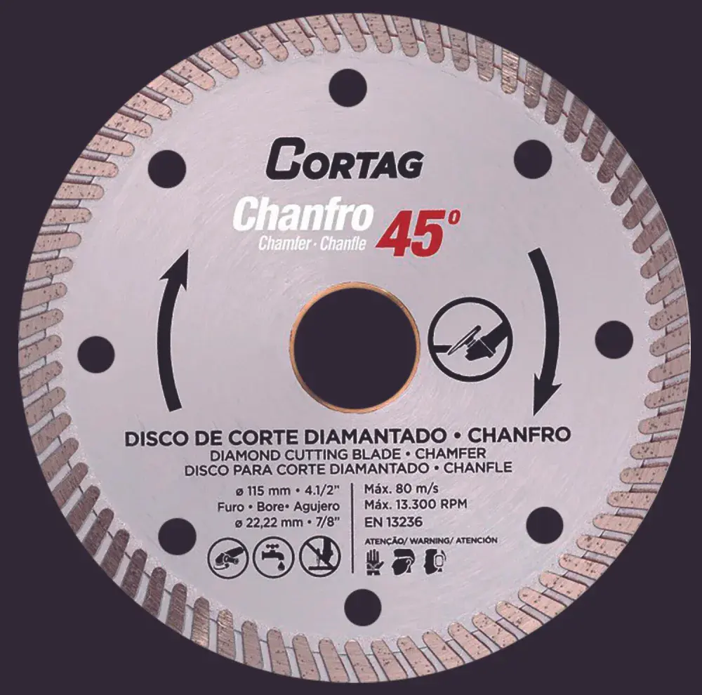 Disco diamantado turbo 115 x 23MM concret da Cortag — fotografia de referência
