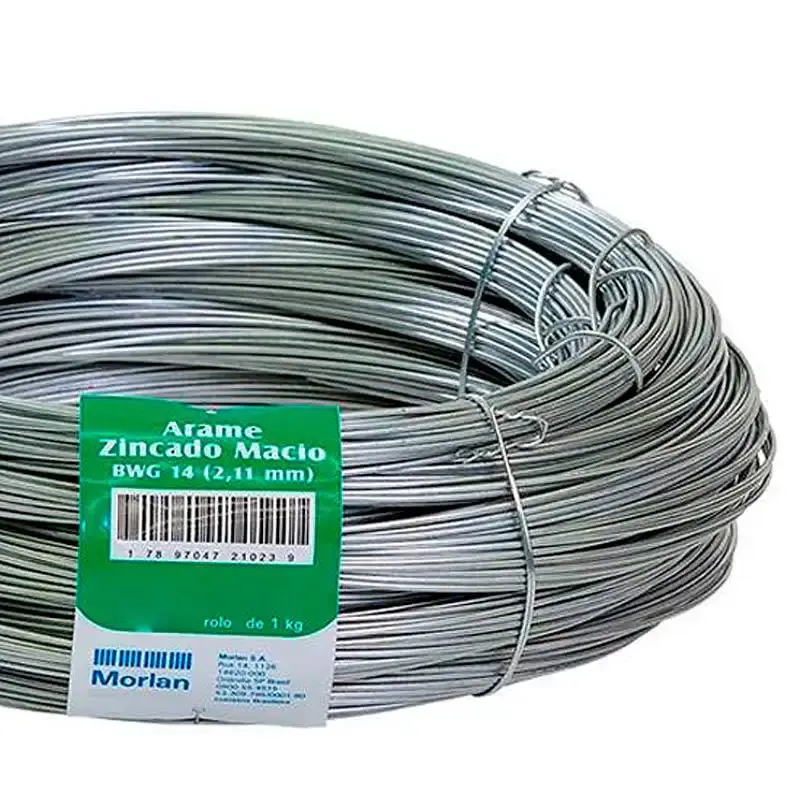 Arame galvanizado 2.11 MM 1 KG com 37 metros BWG 14 Morlan — fotografia 3
