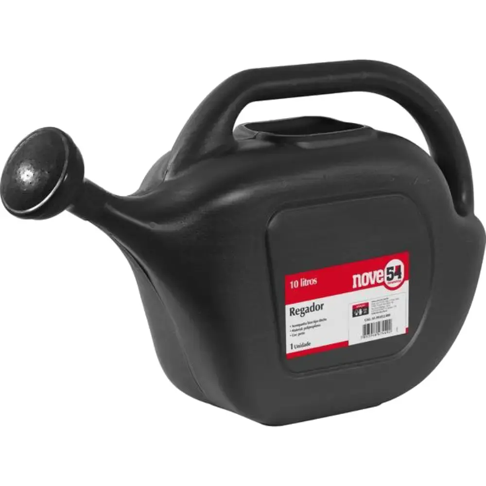 Regador plástico 10 litros preto Nove54 — fotografia de referência