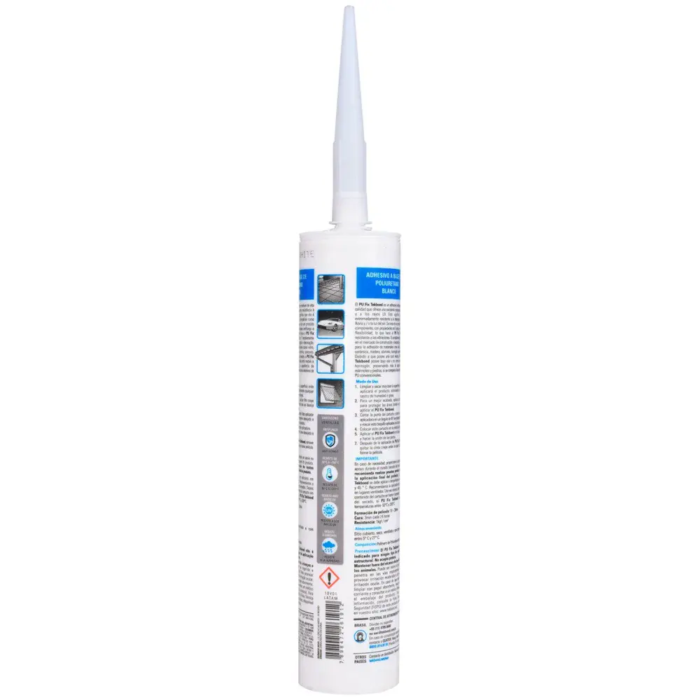 Adesivo multiuso PU40 fix branco 280ML Tekbond — fotografia 2