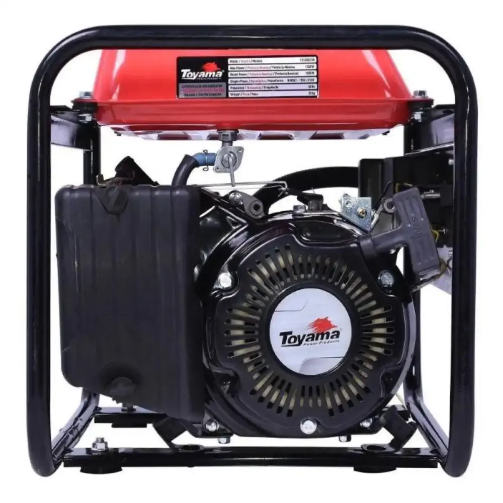 Gerador de energia à gasolina 1,25 kva bivolt partida manual TG1300CXR Toyama — fotografia 3