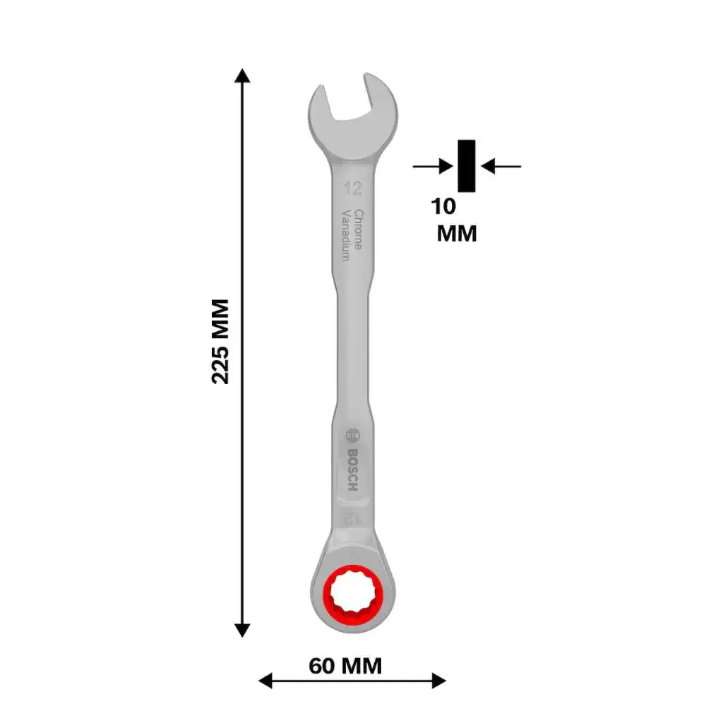 Chave catraca combinada 12MM Bosch — fotografia 4
