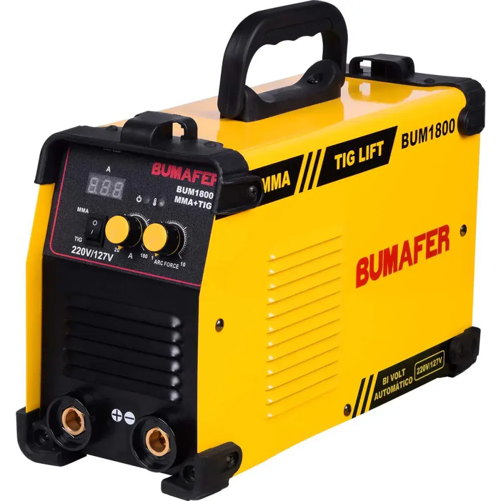 Inversora de solda mma/tig anti stick 8KW 180A biv Bumafer — fotografia 2