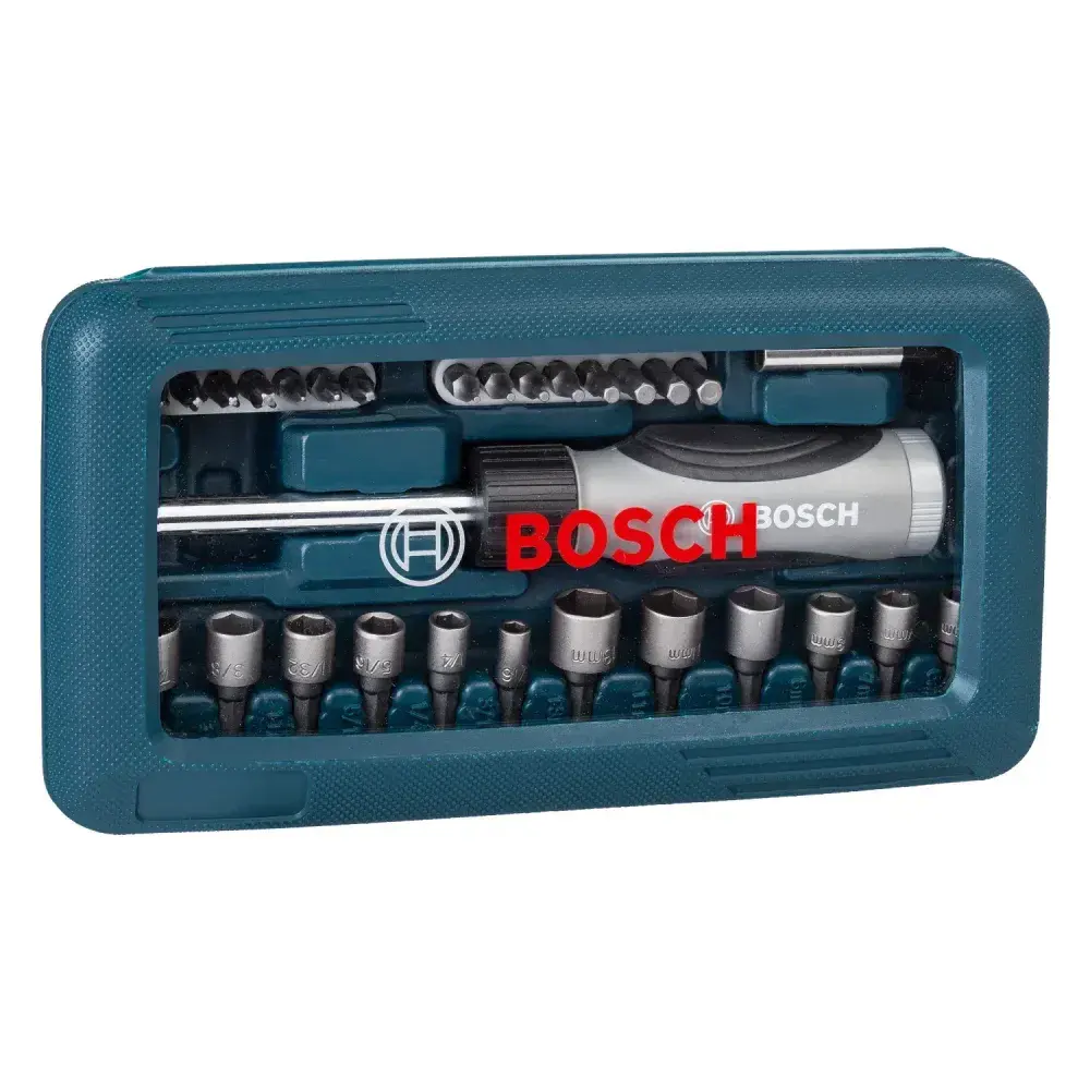 Jogo para parafusar com bits e chave magnética 46 pçs Bosch — fotografia 4