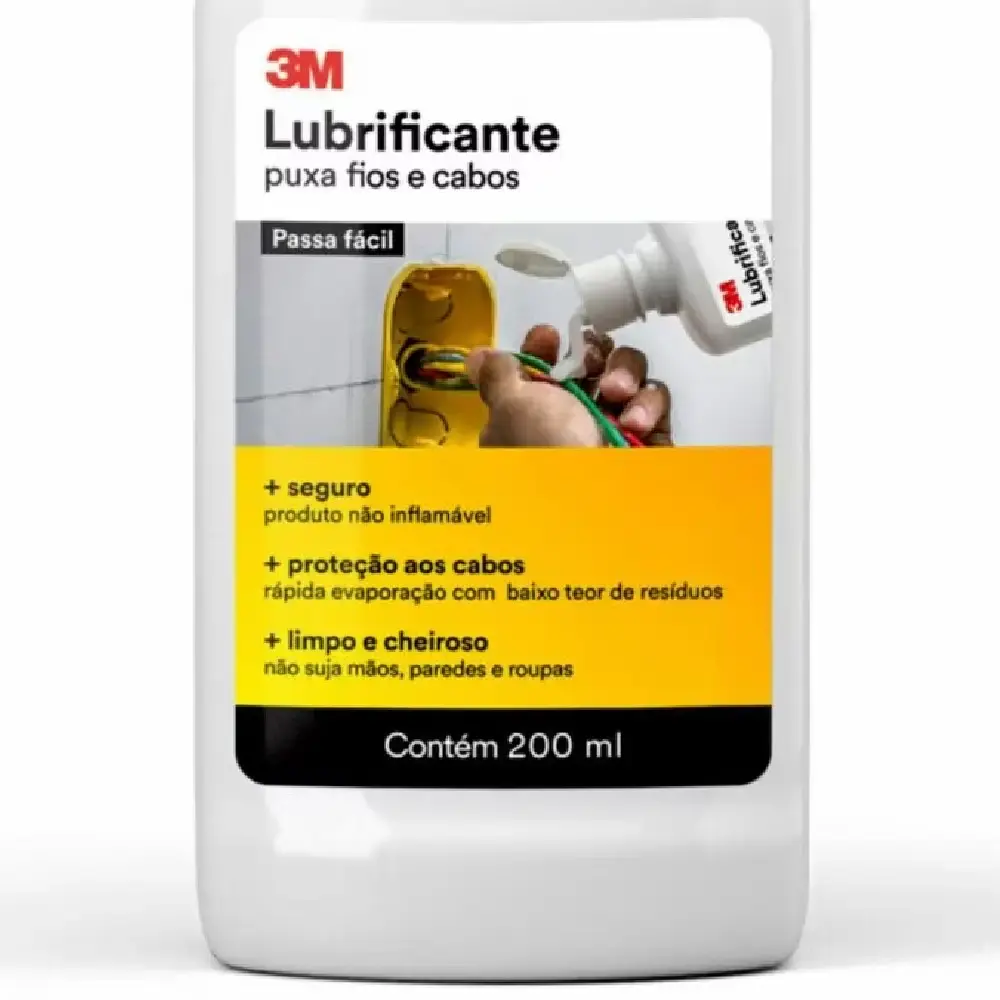 Lubrificante para Puxamento de Fios e Cabos 200 ml 3M — fotografia 3
