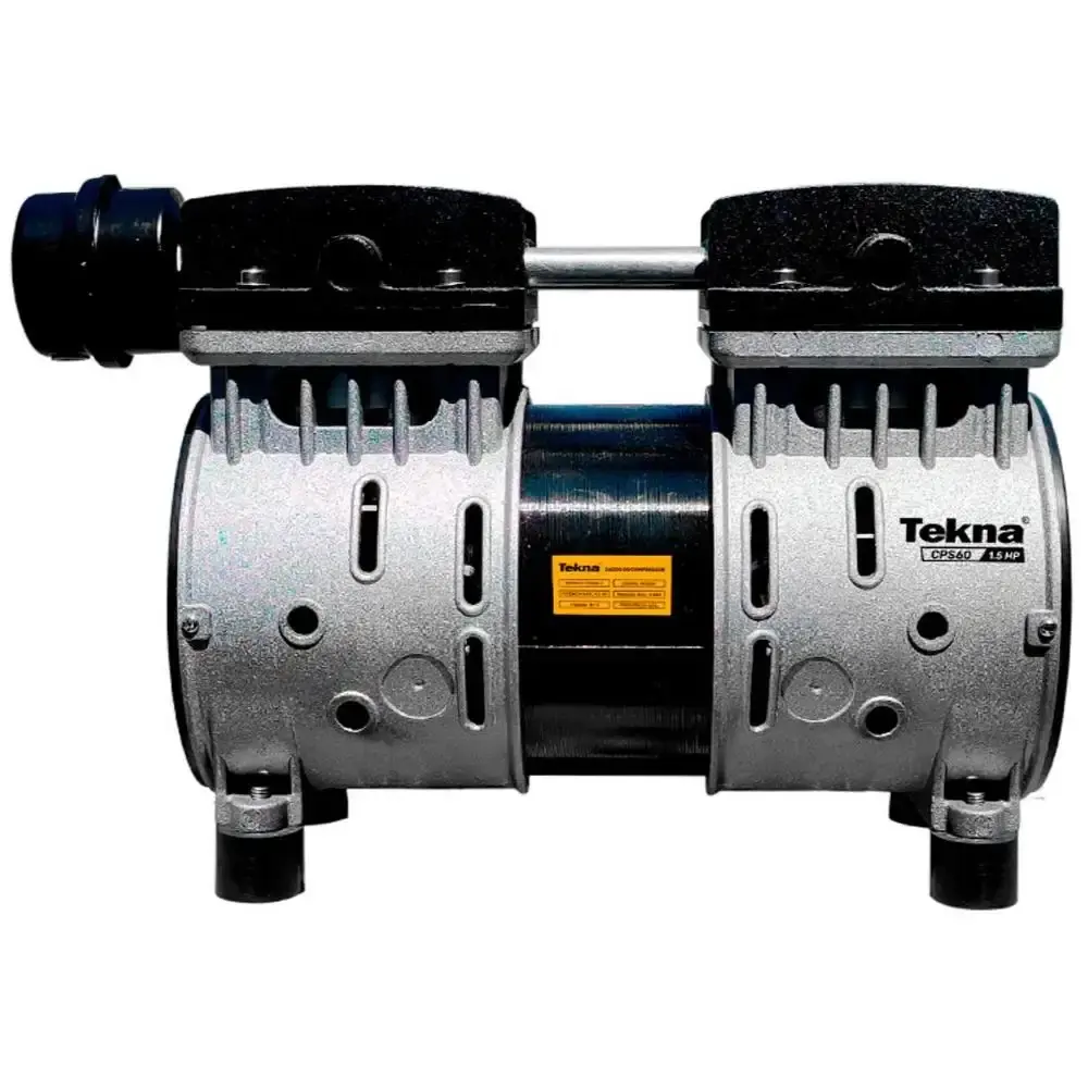 Compressor de ar direto silencioso isento de óleo 1,5 HP 220V CPS60 Tekna