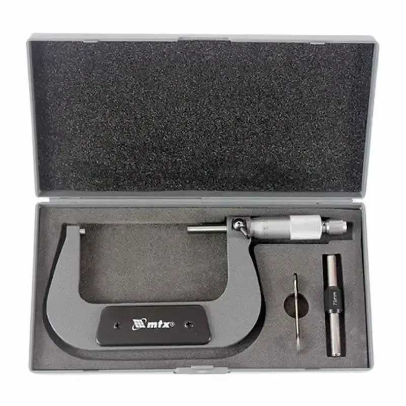 Kit paquímetro digital 6 pol + micrômetro externo analógico de 75 a 100MM MTX — fotografia 5