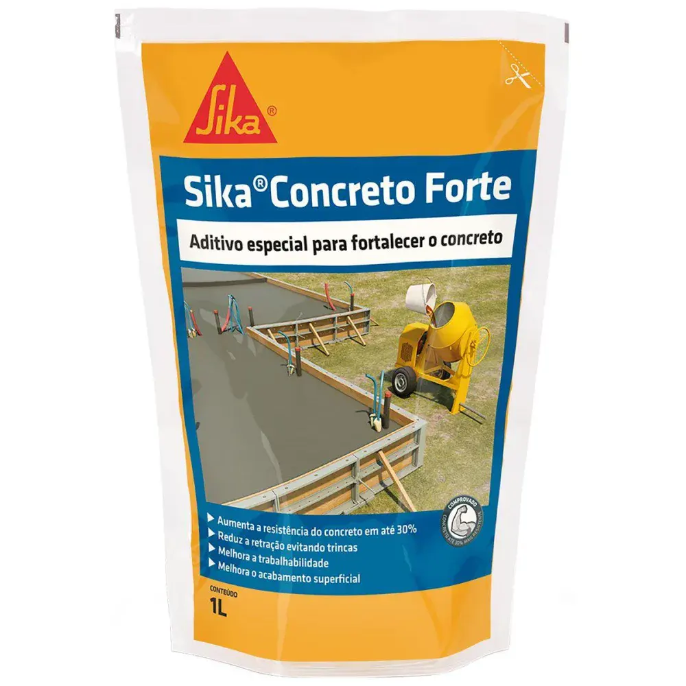 Aditivo argamassa concreto forte 1L da Sika