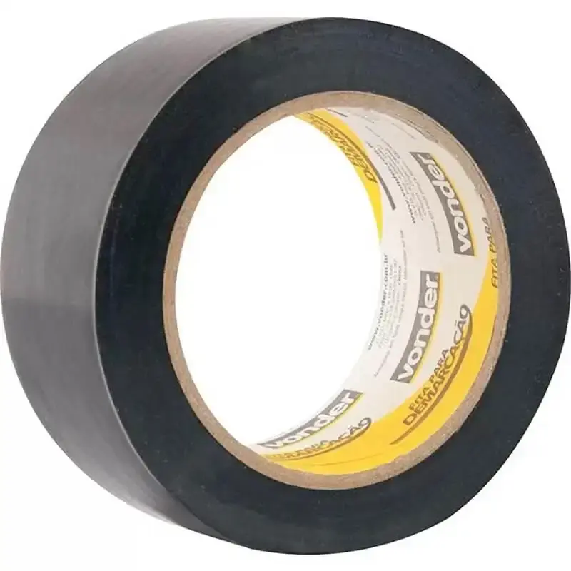 Fita para Demarcação de Solo PRETA 48 MM x 30 Metros VONDER — fotografia 3