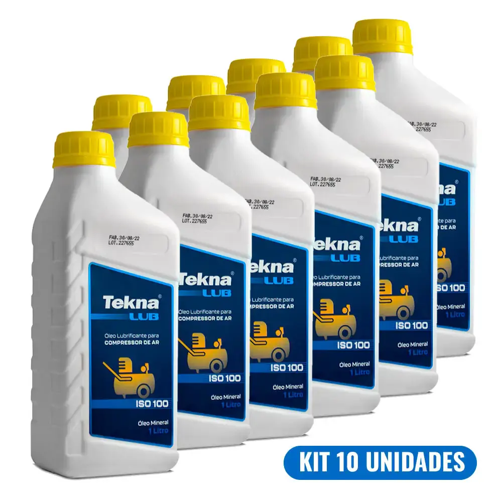 Kit óleo para compressor 1 litro 10 unidades 900340 Tekna