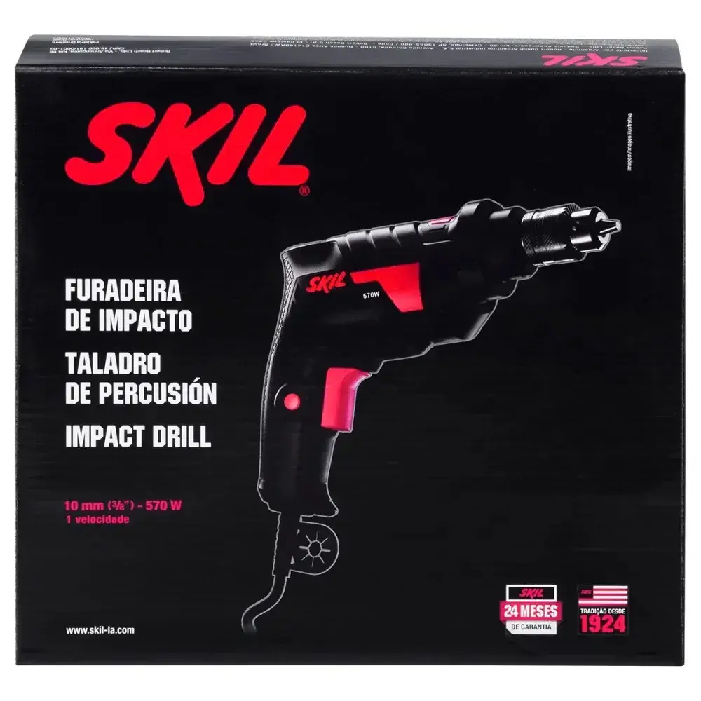 Furadeira de impacto elétrica 6600 10MM 3100RPM 570W 220V Skil — fotografia 12