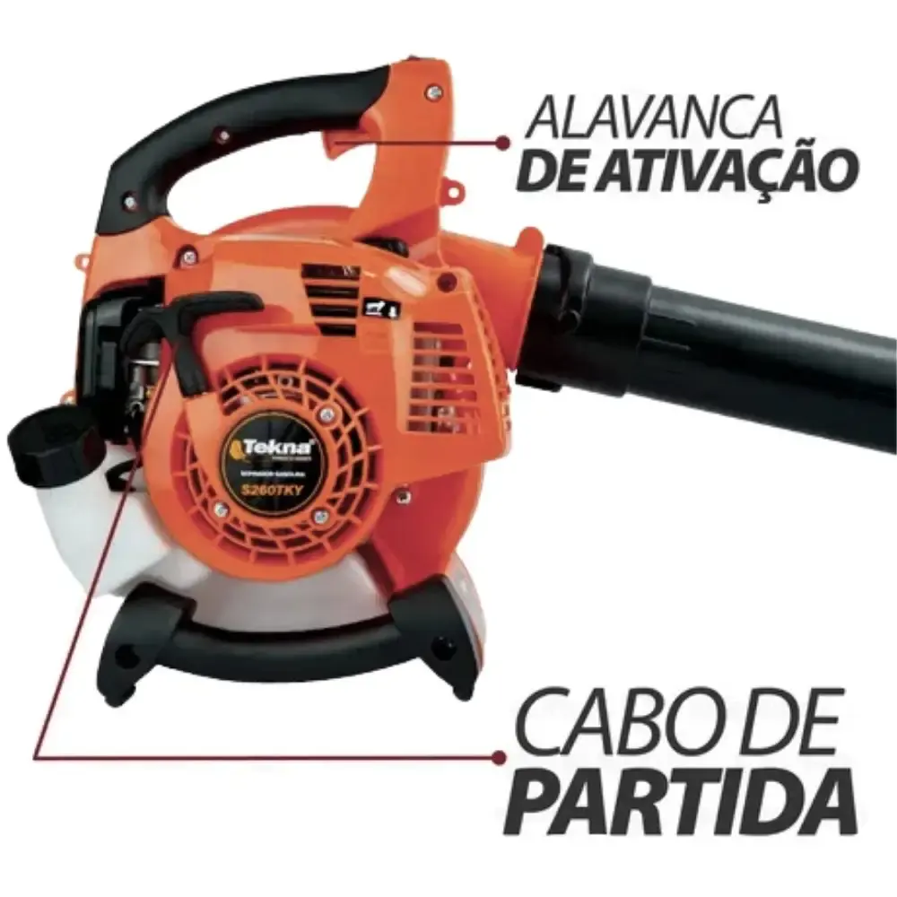 Soprador de folhas a gasolina 26 CC 2T S260TKY Tekna — fotografia 4