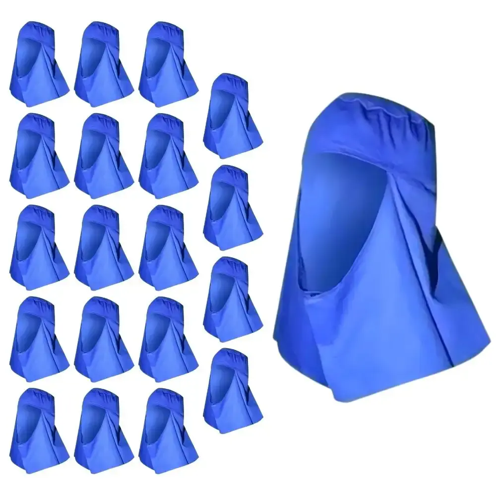 Touca soldador brim azul com elástico e velcro CA 49731 20 unidades Evald