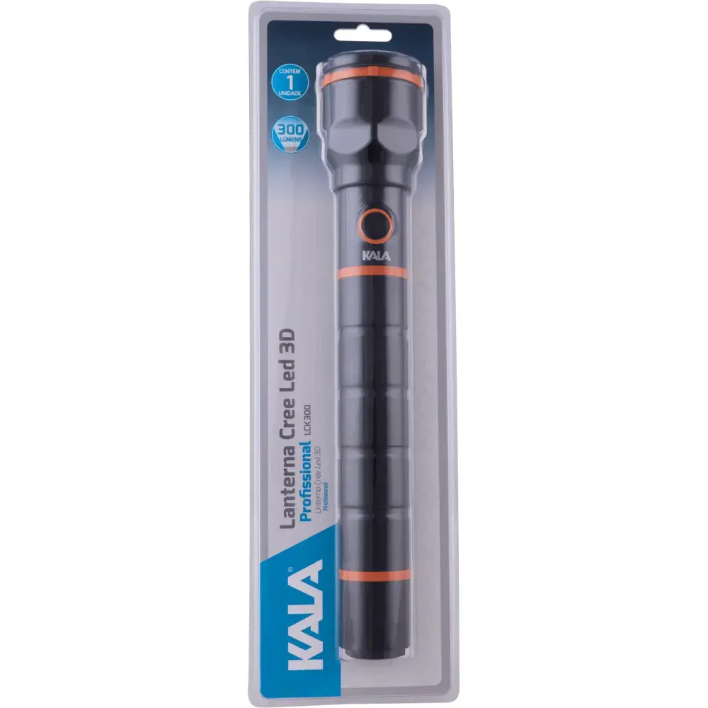 Lanterna modelo cree led profissional 3 pilhas d da Kala — fotografia 7