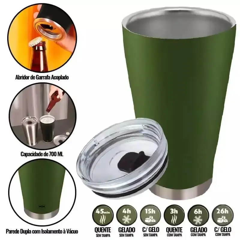 Cadeira Araguaia Camping c/ Porta Copo BEL + Copo Térmico 700ml + Caixa Térmica 18L — fotografia 3