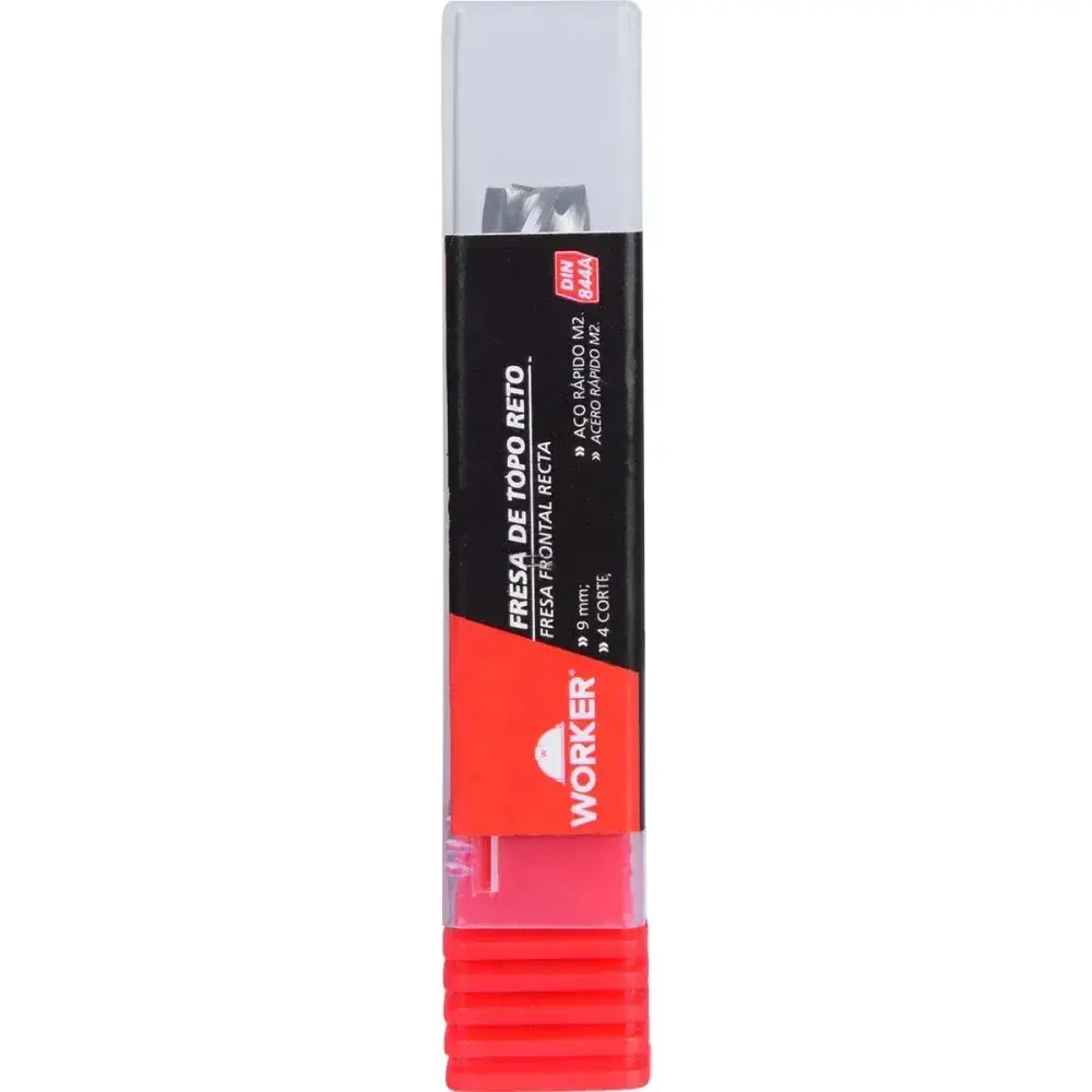 Fresa de topo reto aço rápido 9MM haste 10MM Worker — fotografia 12
