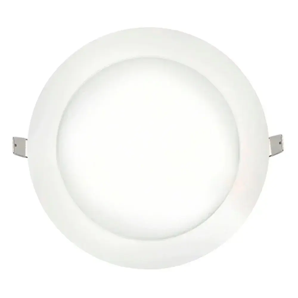 Painel led de embutir 18W biv 6400K 206MM redondo Ourolux — fotografia 3
