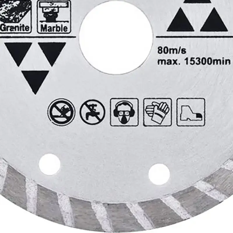 Disco de corte diamantado 4.1/8 POL 105 MM p/ mármore e granito D-42553 com 5 unidades Makita — fotografia 5