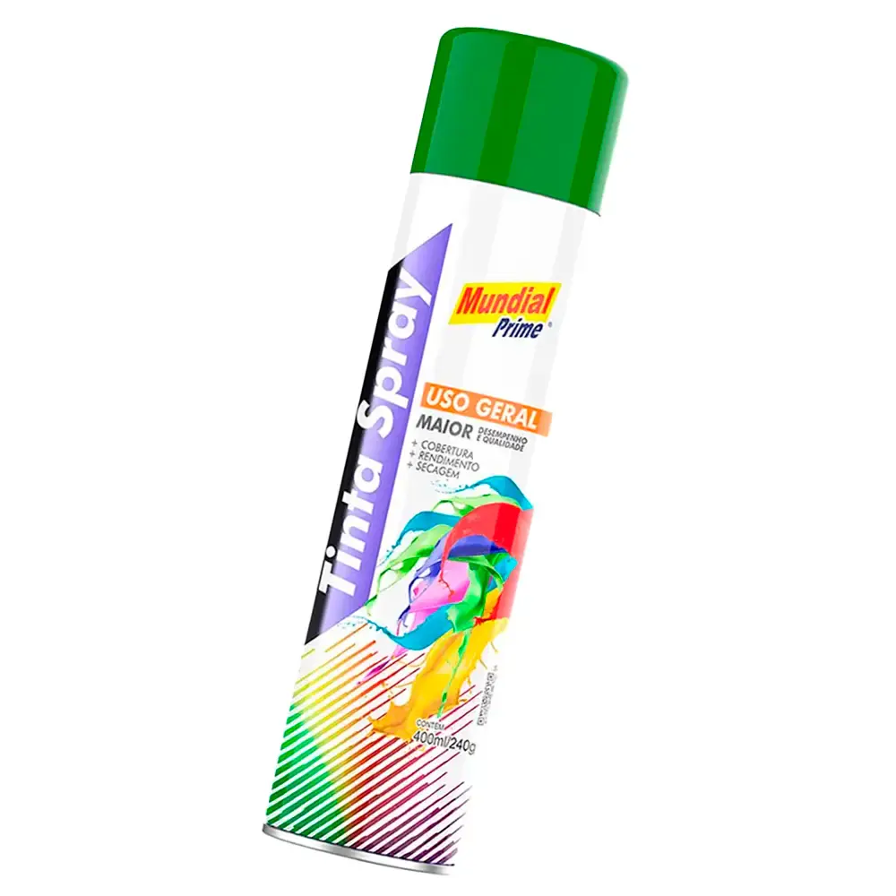 Tinta spray 400ML verde escuro 03 uni mundial prime — fotografia 5