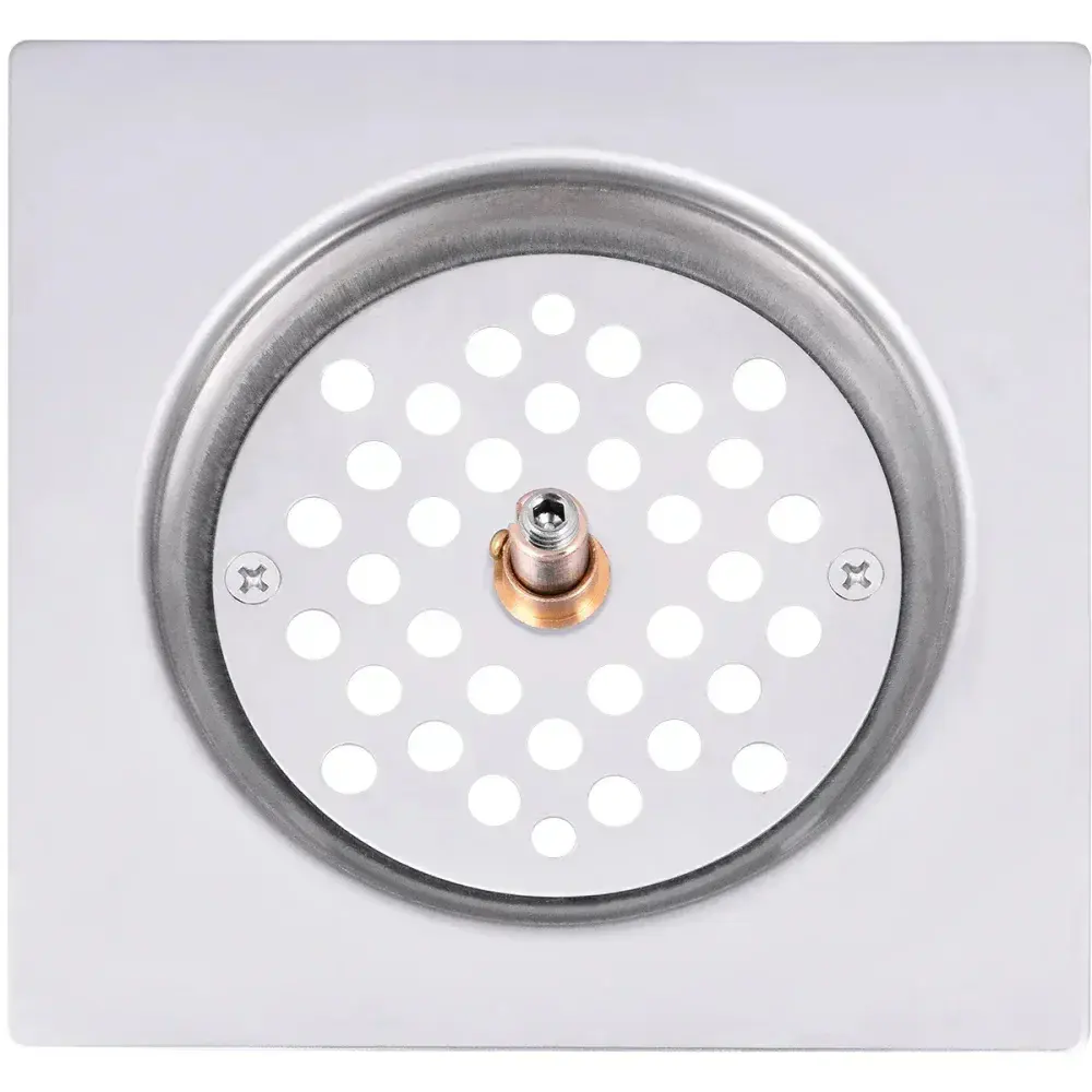 Ralo click quadrado em aço inox 9,5X9,5CM Liege — fotografia 5