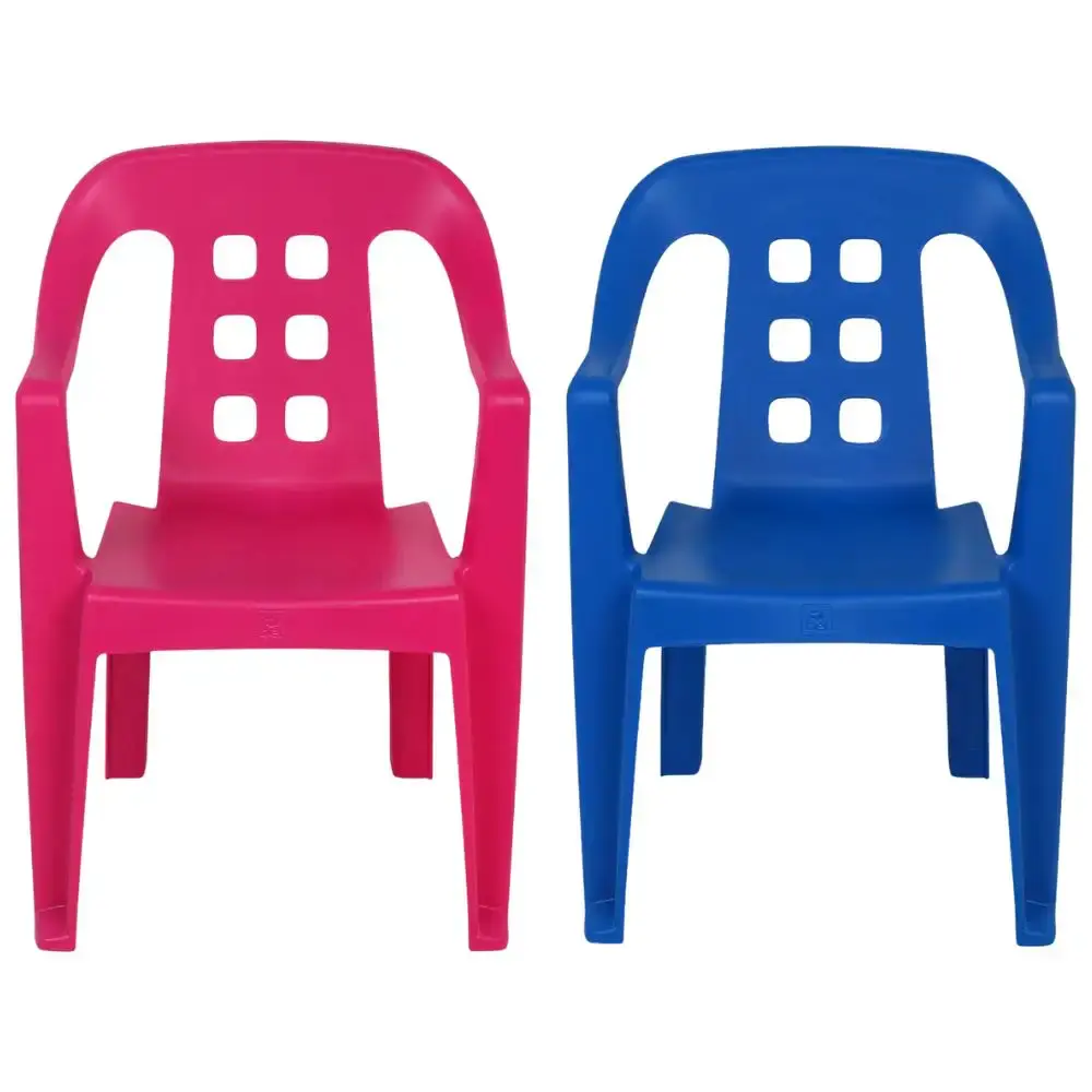 Cadeira de plástico play infantil 40KG BEL Azul Belfix — fotografia 2