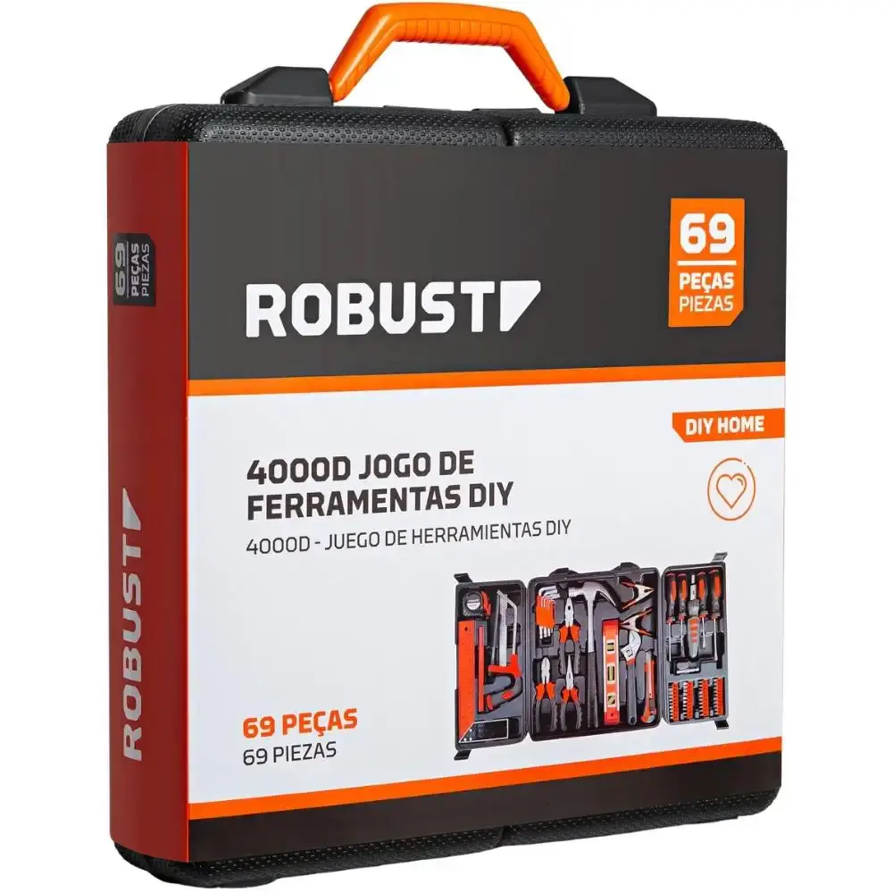 Jogo de ferramentas kit com 69 peças DIY 4000D Robust — fotografia 4