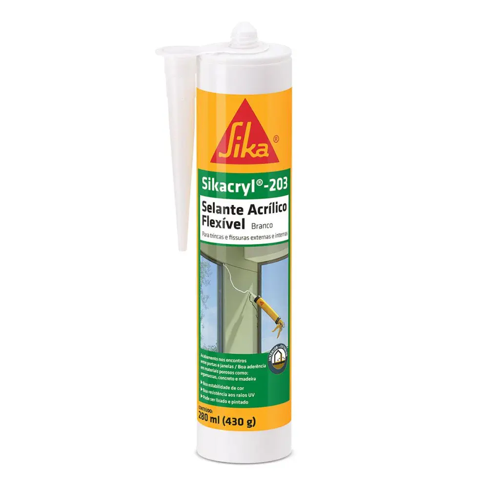 SIKACRYL-203 selante acrílico flexível 280ML Sika