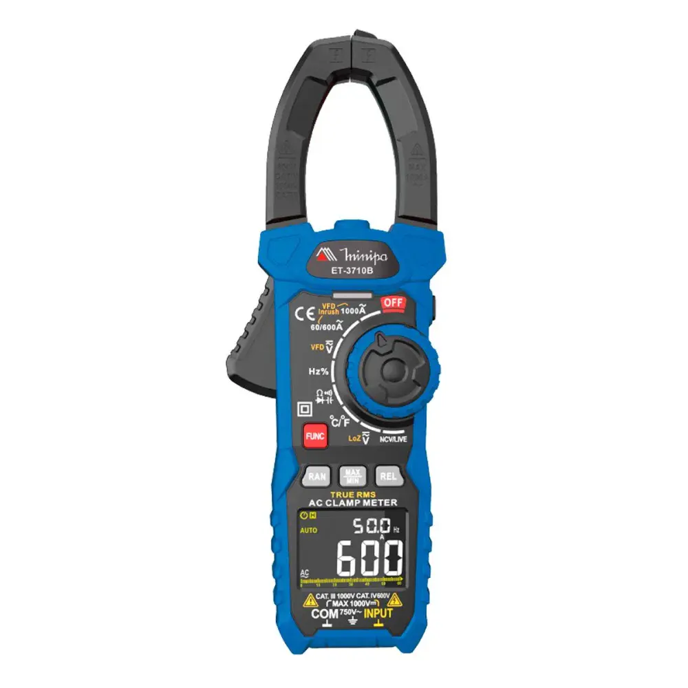 Alicate amperímetro et 3701B cat iv 600V Minipa