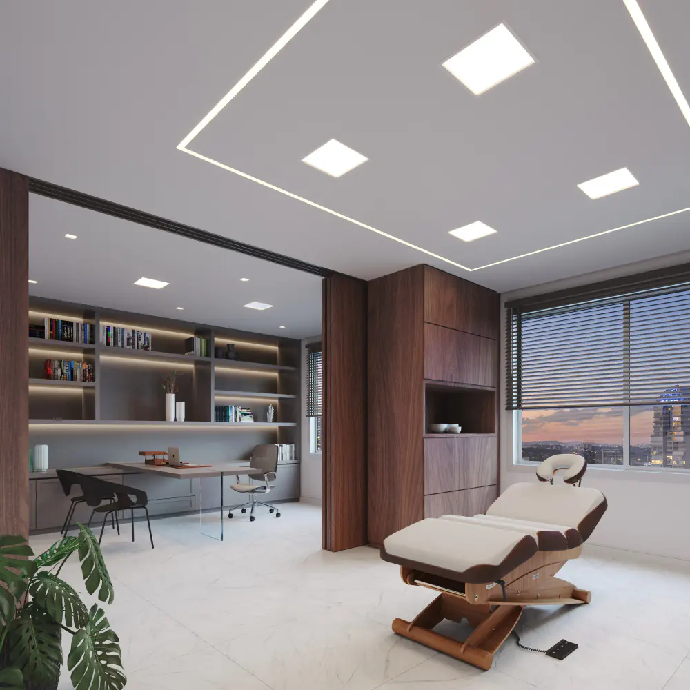 Painel led plafon embutir 18W 6500K luz branca bivolt Avant — fotografia 7