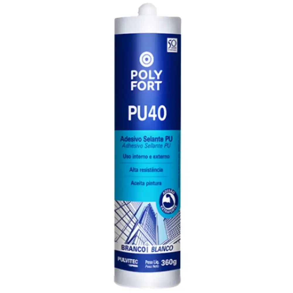 Adesivo selante PU40 branco 360G Pulvitec — fotografia 2