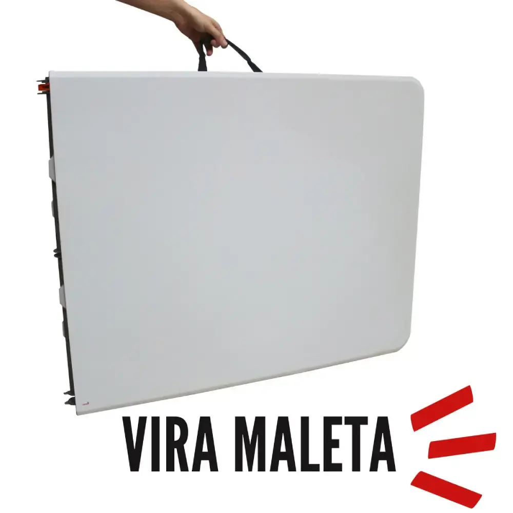 Mesa camping dobrável vira maleta 61 x 127CM iwmcd ImportWay — fotografia 5