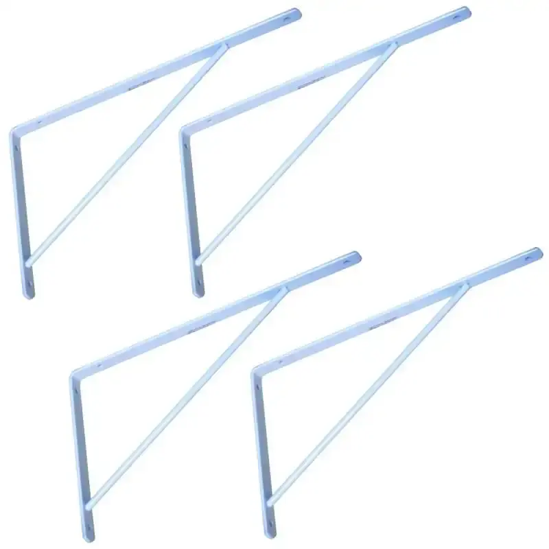 Cantoneira reforçada soldada branca 30 CM kit com 4 unidades Extra