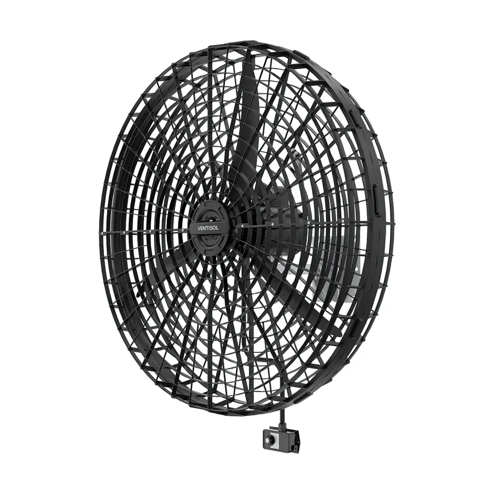 Ventilador de parede fixo 1M 220V preto Ventisol — fotografia 2