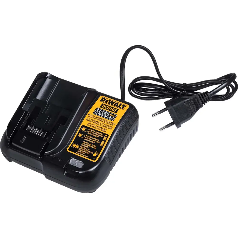 Kit parafusadeira furadeira bateria 3/8 12V bivolt Dewalt — fotografia 4