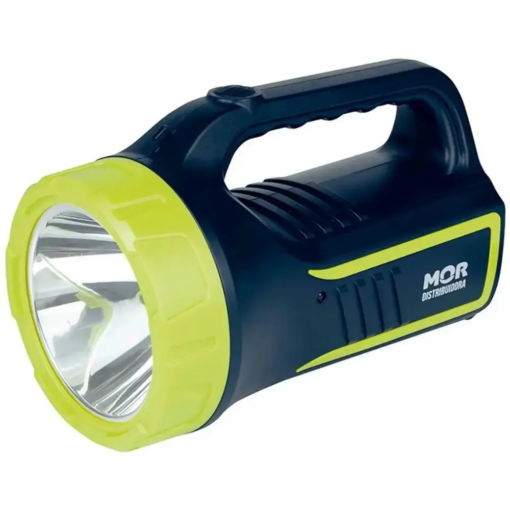 Lanterna recarregável 265 lúmens led holofote power Mor