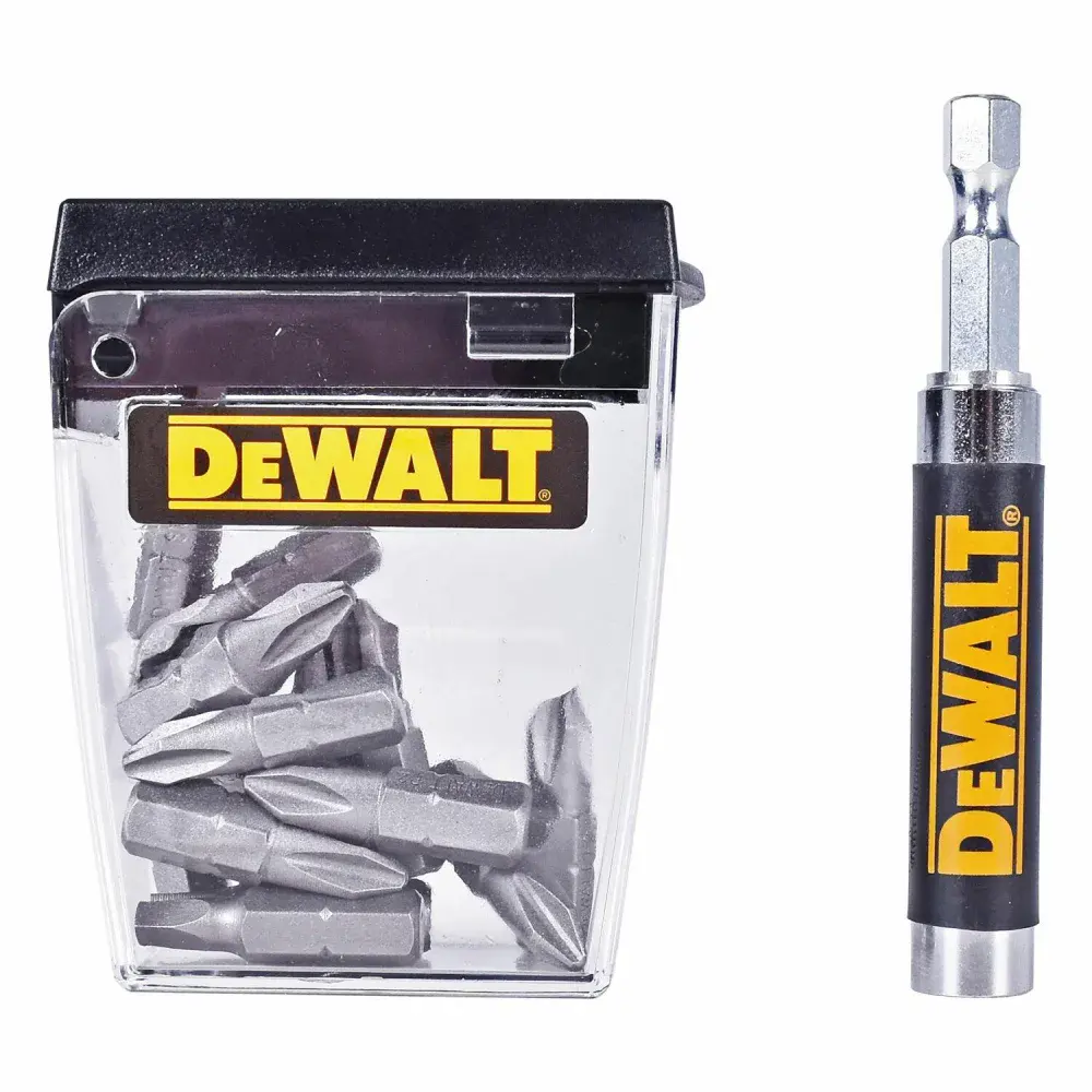 Jogo de bits com guia magnética 25,4MM com 16 peç Dewalt — fotografia 2